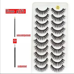 10 Pack of Lashes with free Gifts